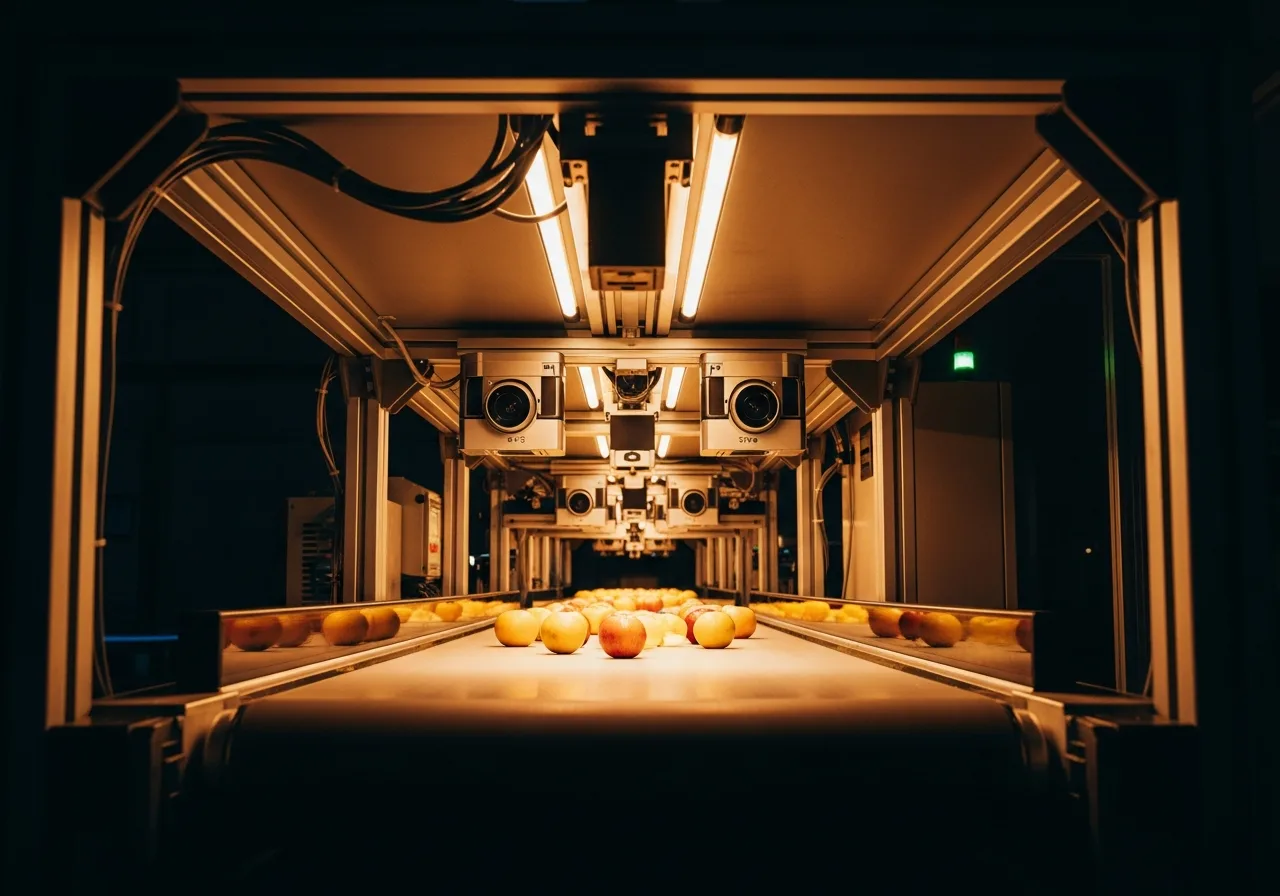 Installation de caméras de vision artificielle sur ligne d'assemblage