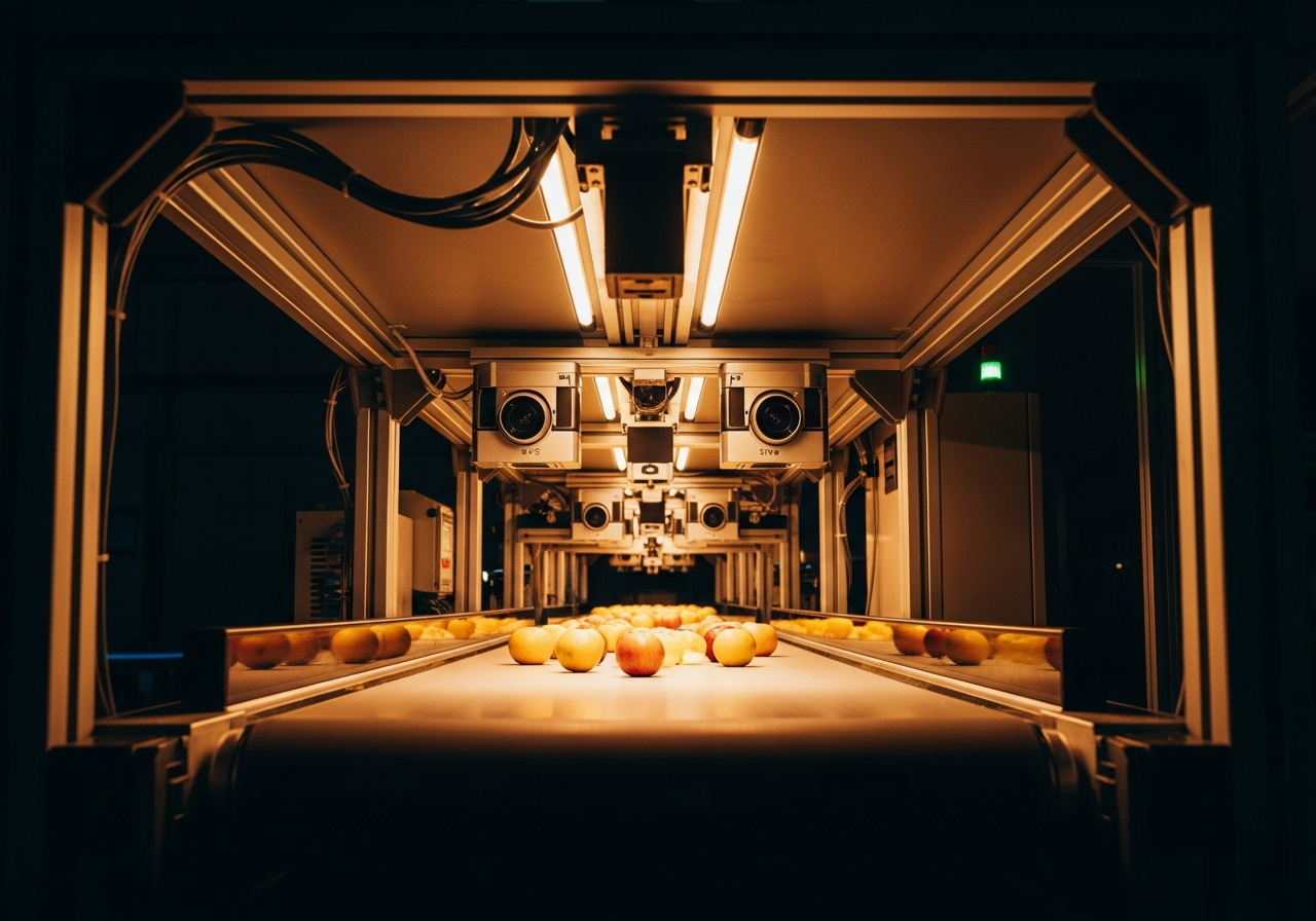 Installation de caméras de vision artificielle sur ligne d'assemblage